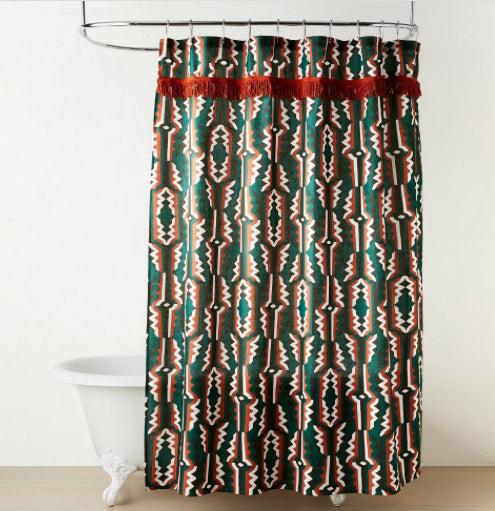 72”x72” Profil Shower Curtain Green - Opalhouse™ Designed with Jungalow™