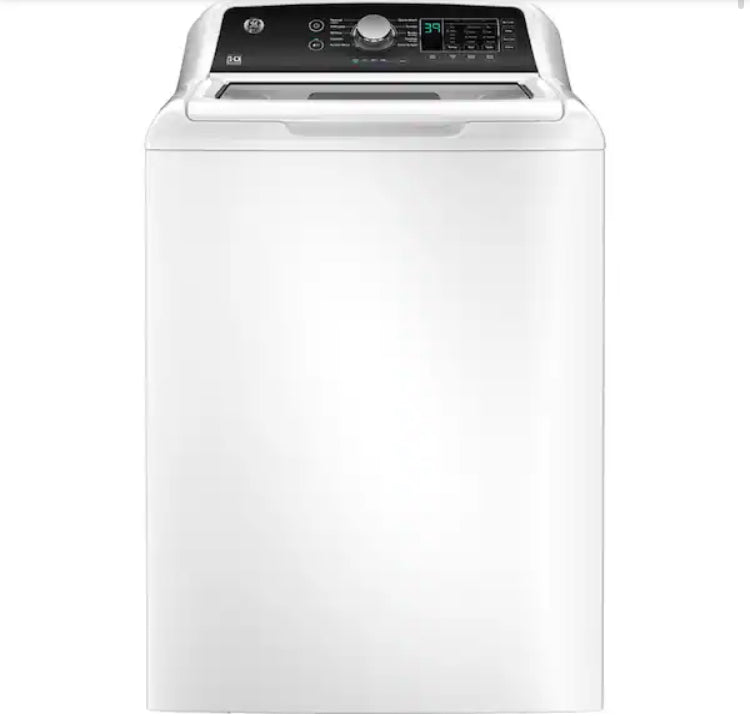 GE 4.5 cu. ft. Water Level Control Top Load Washer in White